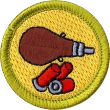 Shotgun merit badge patch.